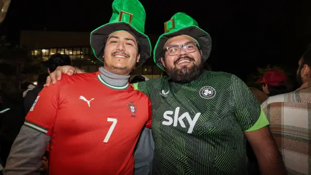 Portugal and Republic of Ireland fans