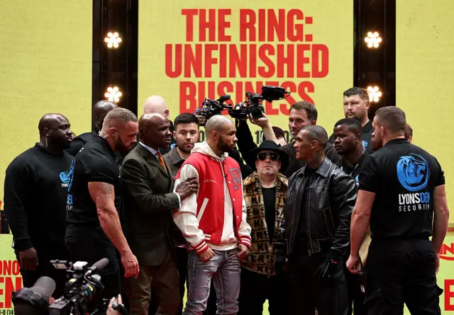 Chris Eubank Jr and Conor Benn face off