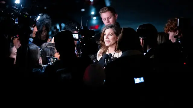 Nancy Mace surrounded by cameras