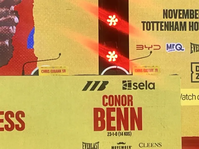 Chris Eubank Sr name at top table of news conference