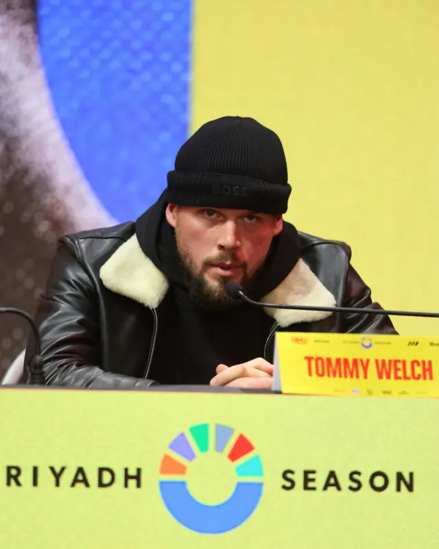 Tommy Welch in a black beanie