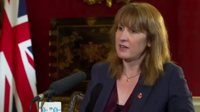 Rachel Reeves in BBC studio