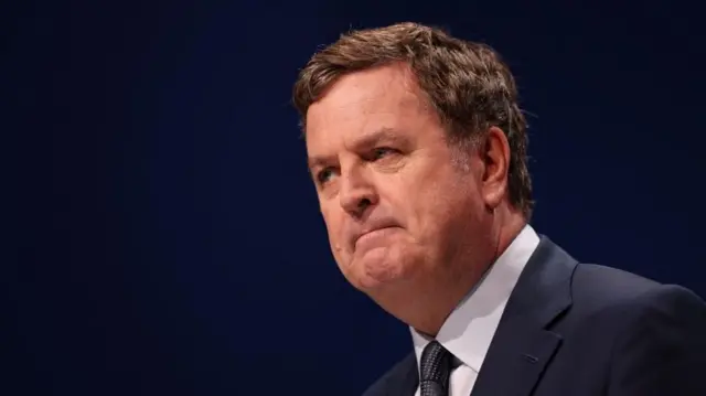 Shadow Chancellor of the Exchequer Sir Mel Stride in a dark suit