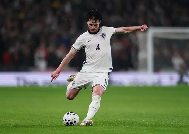 Declan Rice of England in action