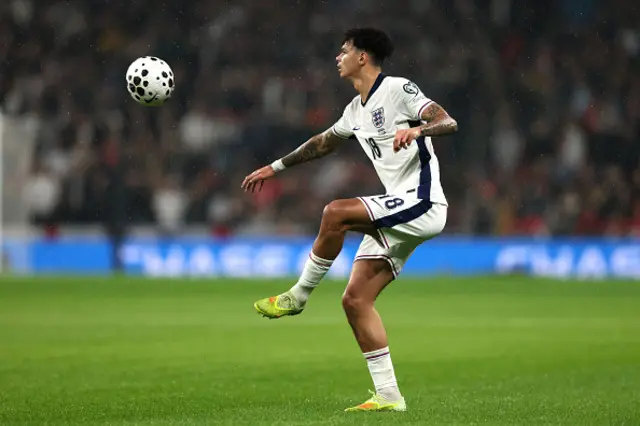 Nico O'Reilly of England in action