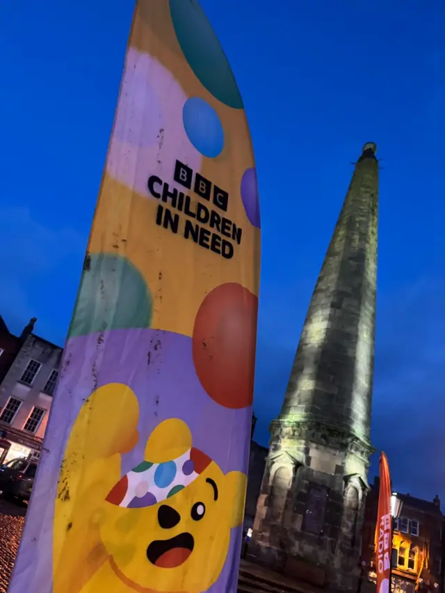 A children In Need flag