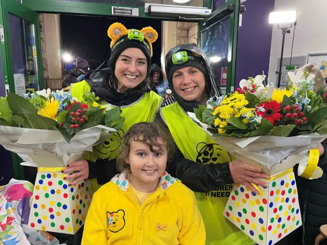 Amy and Lindsey at the end of the challenge