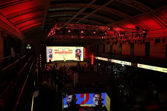 Conor Benn v Chris Eubank Jr weigh-in stage