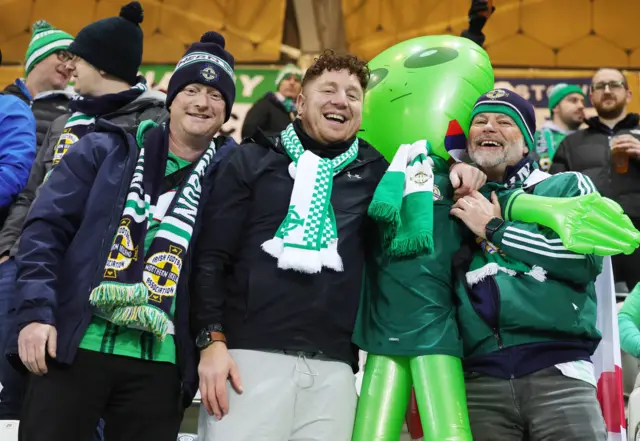Northern Ireland fans in Slovakia