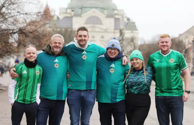 Northern Ireland fans in Kosice