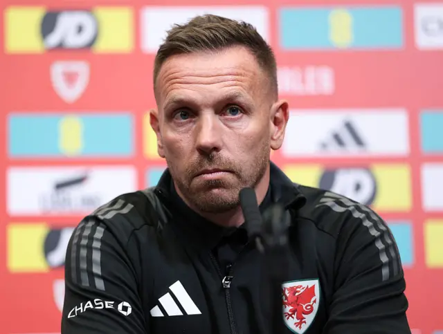 Wales head coach Craig Bellamy in a press conference