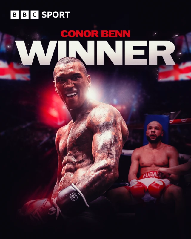 Winners graphic for Conor Benn