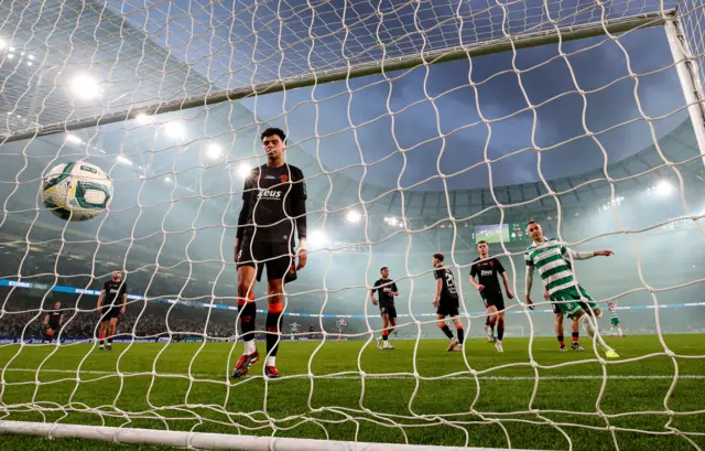 Shamrock Rovers score a goal