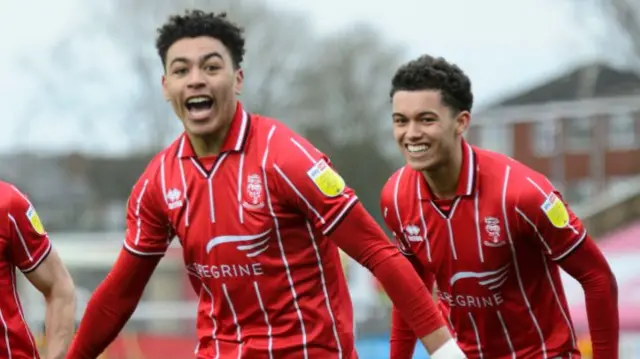 Morgan Rogers and Brennan Johnson during their time together at Lincoln