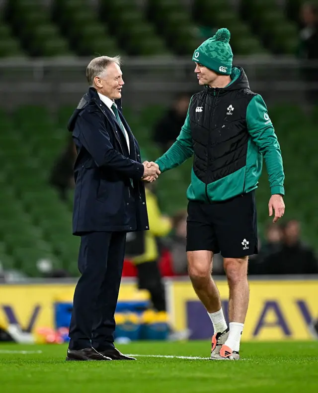 Johnny Sexton and Joe Schmidt