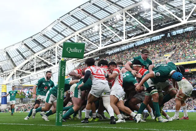 Action between Ireland and Japan