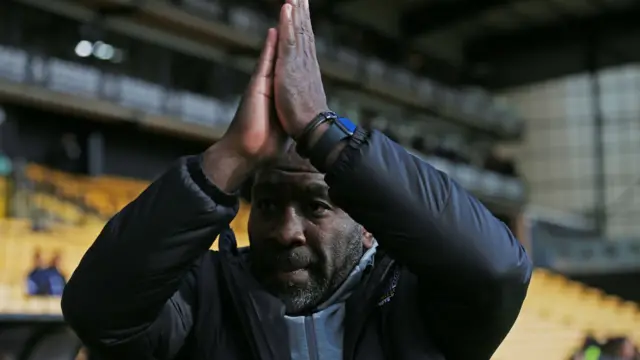 Darren Moore with hands together