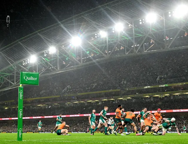 Action between Ireland and Australia
