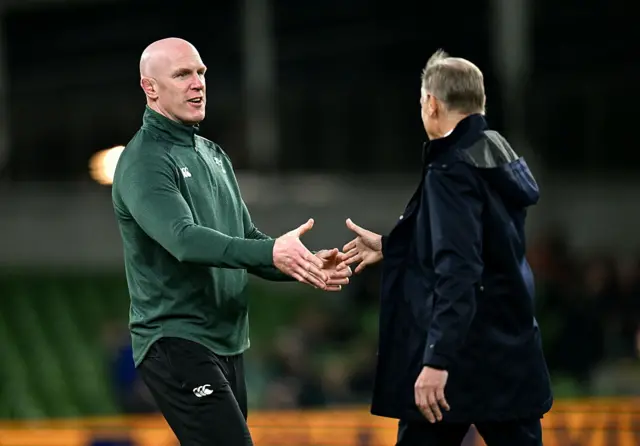Paul O'Connell and Joe Schmidt