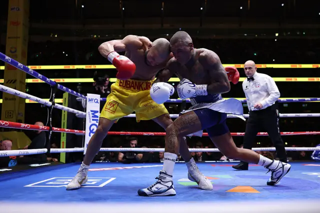 Chris Eubank Jr and Conor Benn exchange punches