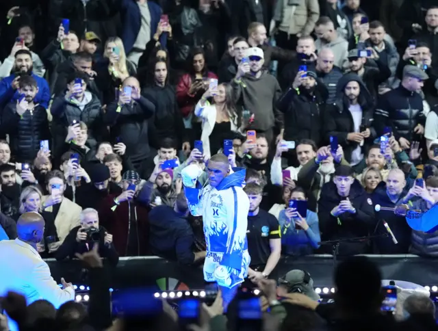 Conor Benn makes is ring walk