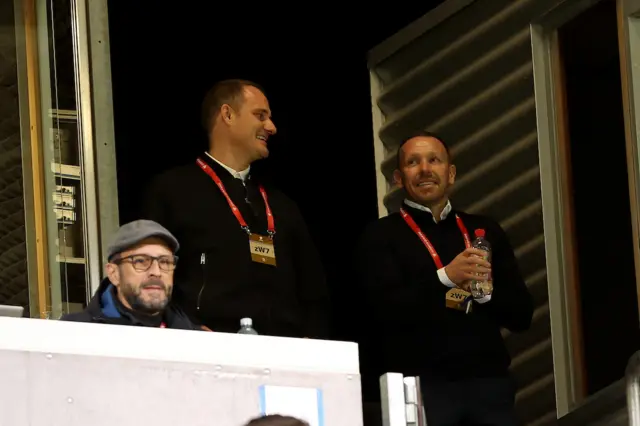 Craig Bellamy in the stands