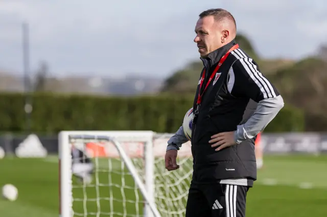 Craig Bellamy on the training ground this week