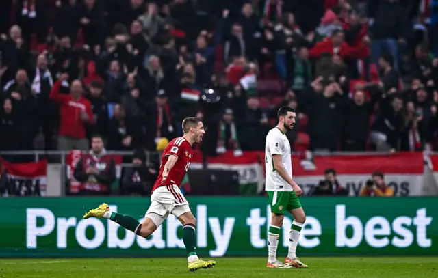 Barnabas Varga celebrates