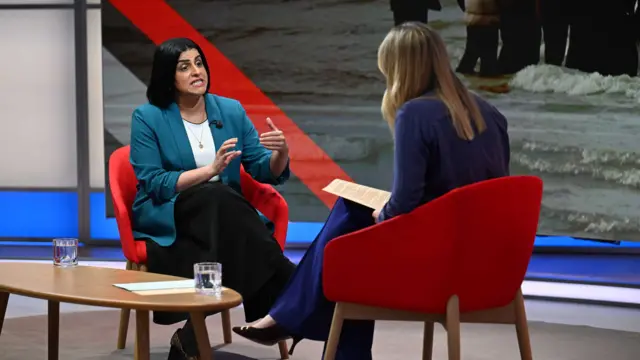 Shabana Mahmood and Laura Kuenssberg.