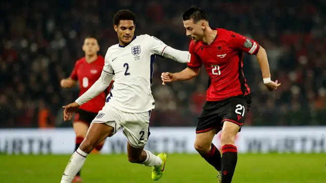 Albania v England action