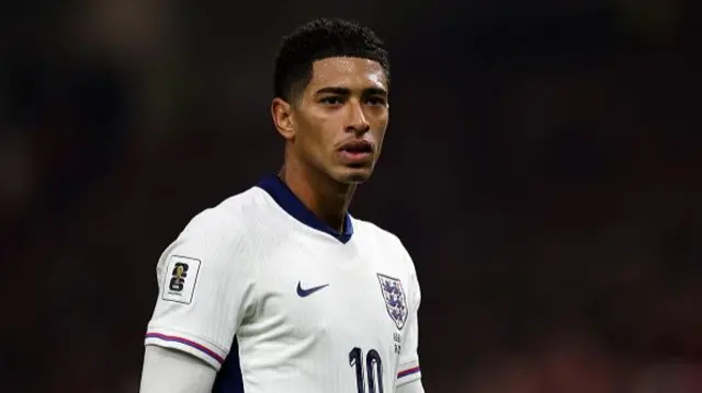 Jude Bellingham of England looks on