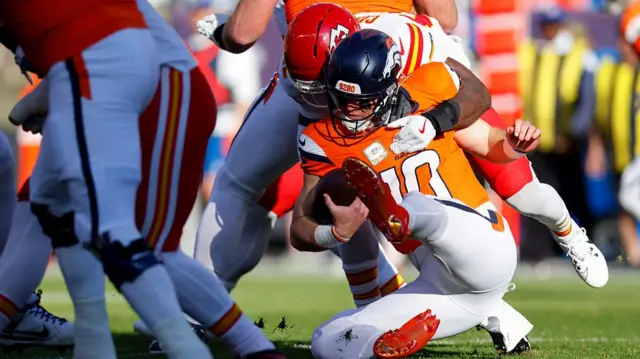 Bo Nix of the Denver Broncos in the NFL