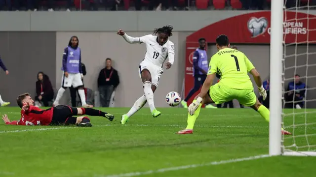Albania v England action