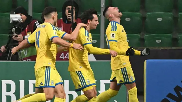 Ukraine celebrate