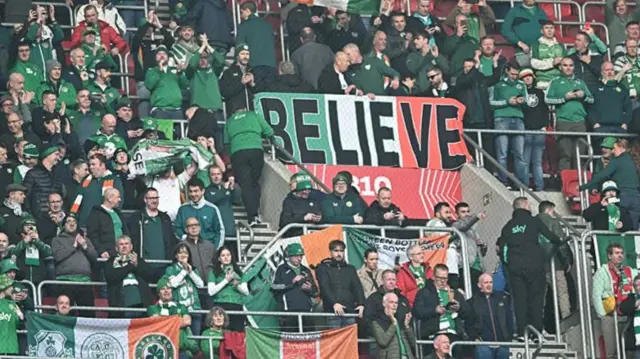 Republic of Ireland supporters in Budapest