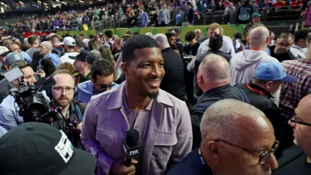 Jameis Winston at Opening Night before the Super Bowl in 2025