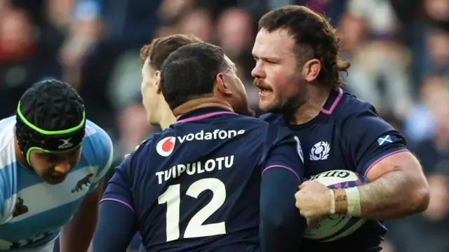 Scotland players celebrate