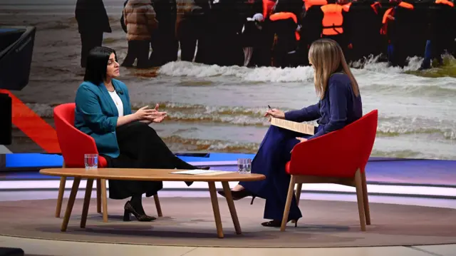 Shabana Mahmood and Laura Kuenssberg.