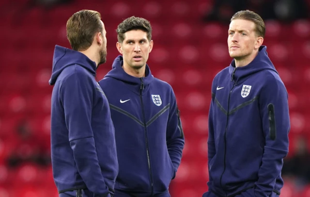 Harry Kane, John Stones, Jordan Pickford talk