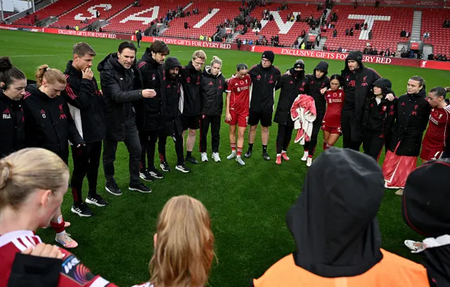 Gareth Taylor and the Liverpool players