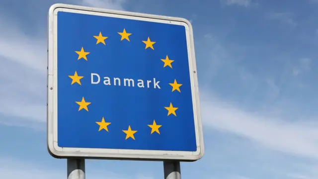 Denmark (Danmark) EU border sign