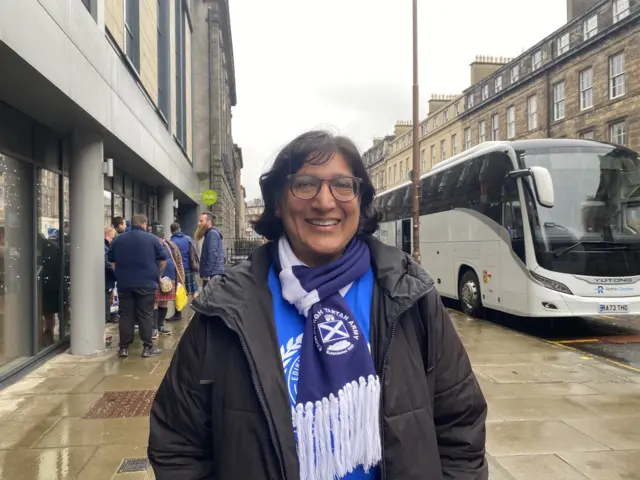 Manny Soora is part of the Edinburgh Tartan Army