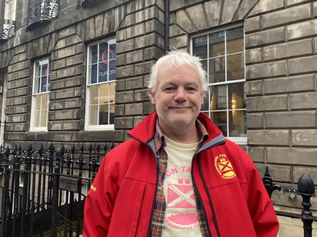 Martin Riddell is the chair of Edinburgh Tartan Army