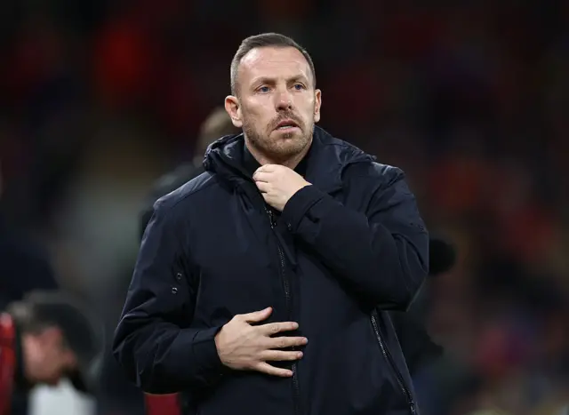 Craig Bellamy on the touchline
