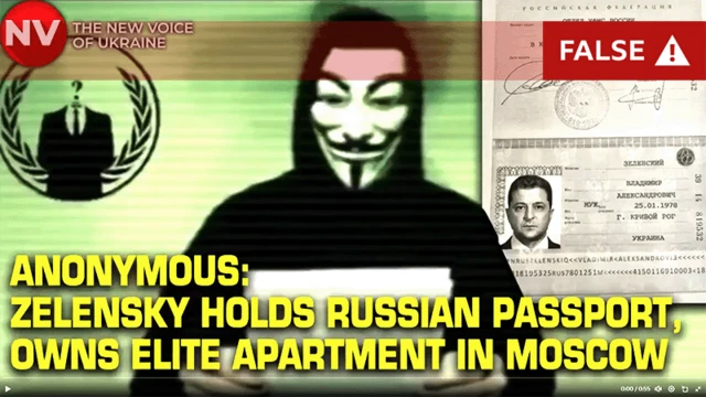 A screengrab from the fake video that has been debunked as the work of a Russian troll factory