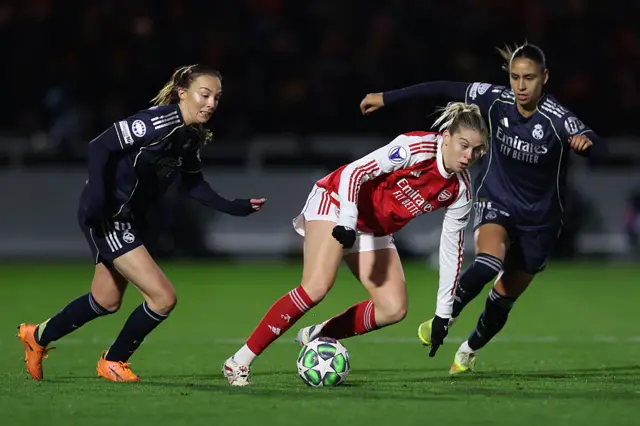Russo dribbles the ball