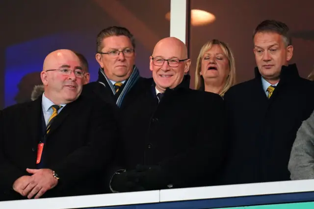John Swinney at Hampden