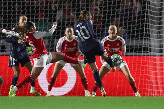 Weir volleys into the back of the net