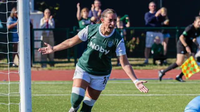 Kathleen McGovern celebrates