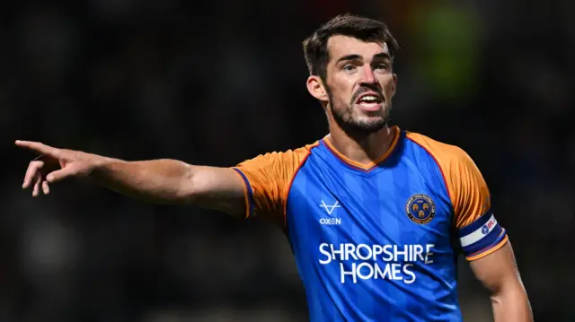 Shrewsbury Town captain John Marquis
